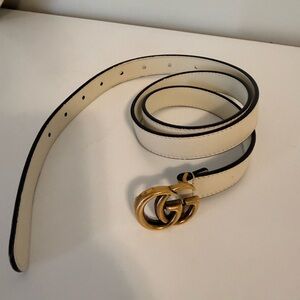 Gucci Double G Thin Belt 85cm 34